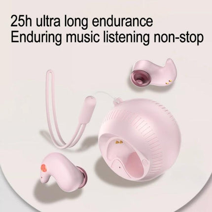 Coconut Ball In-Ear Bluetooth Earbuds With Charging Case pink compact 25h battery lightweight IPX5 splash-resistant