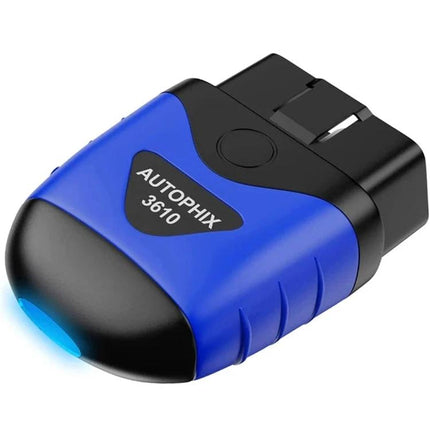 Autophix Scanner for Everyday Car Maintenance Checks at Home - compact blue OBD2 diagnostic tool for DIY vehicle checks