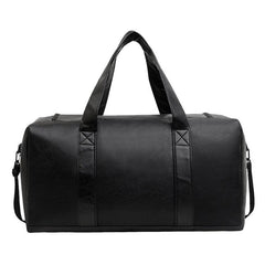 Stylish Waterproof Leather Travel Tote for Men - Spacious Business Handbag for Weekend Getaways