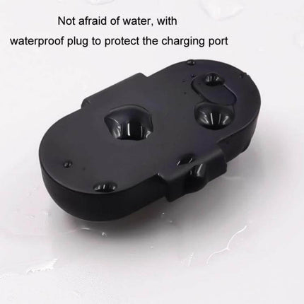 Wireless Remote Control Motorcycle Warning Light Magnetic Mount showing compact waterproof ABS housing with magnetic mount and waterproof charging plug