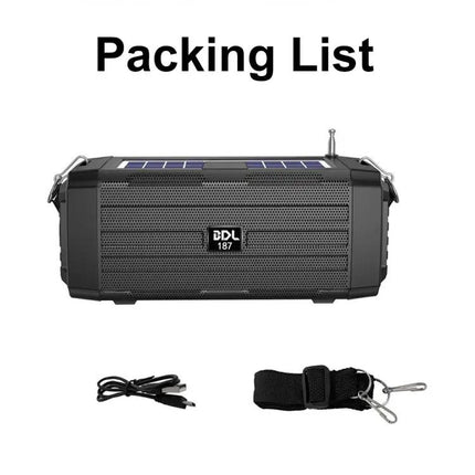 BDL-187 Solar Bluetooth Speaker With LED Light, FM