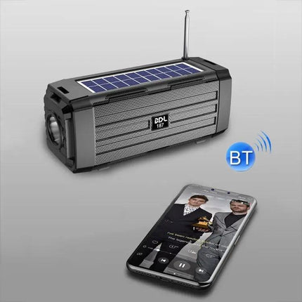 BDL-187 Solar Bluetooth Speaker With LED Light, FM