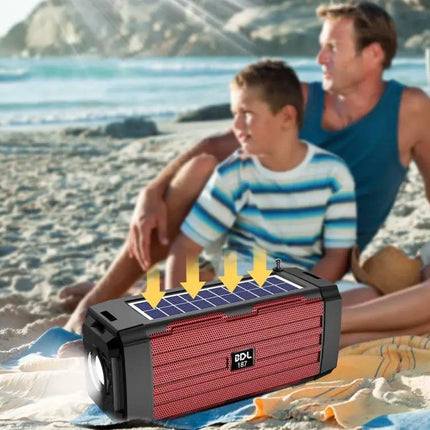 BDL-187 Solar Bluetooth Speaker With LED Light, FM