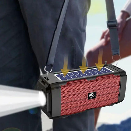 BDL-187 Solar Bluetooth Speaker With LED Light, FM