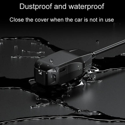 Kewig Motorcycle Phone Charger Waterproof for Outdoor Riding shown dustproof and waterproof with water droplets on rugged housing