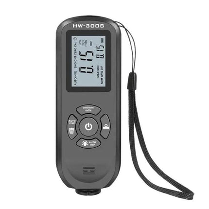 Coating Thickness Gauge for Precise Paint Measurement handheld device with digital display and wrist strap measuring 0.05–2.00mm