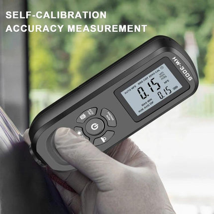 Coating Thickness Gauge for Precise Paint Measurement handheld device measuring vehicle paint thickness with digital display and probe