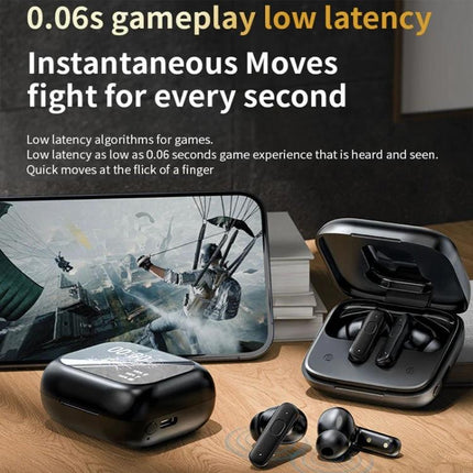 Wireless Bluetooth Earphones With Touchscreen Case For Commuting featuring ANC ENC 13mm drivers low latency gaming commute-ready