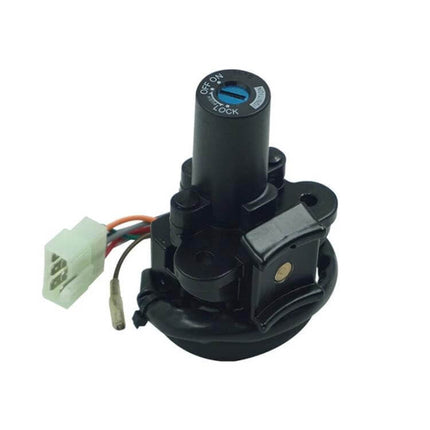 Ignition Switch Lock for Motorcycles, Aluminum Body replacement for Kawasaki ZXR400 ZZR400 ZZR600 with connector and durable aluminum alloy housing