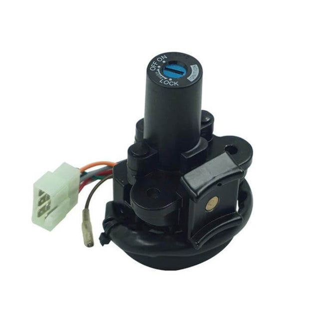 Ignition Switch Lock for Motorcycles, Aluminum Body replacement for Kawasaki ZXR400 ZZR400 ZZR600 with connector and durable aluminum alloy housing