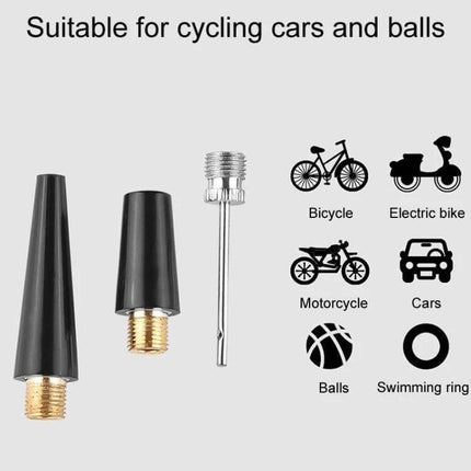 Mini Portable Bicycle Pump For Bikes On The Go Everyday compact aluminum pump with needle and adapters for bikes balls cars and inflatables