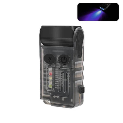 Portable Keychain Light Rechargeable For Everyday Carry small rechargeable keychain light with 1000 lumens, multi-color side LEDs, USB-C, compact durable body