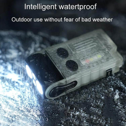 Portable Keychain Light Rechargeable For Everyday Carry - waterproof rechargeable keychain light 1000 lumens white and red LEDs, USB-C, compact EDC
