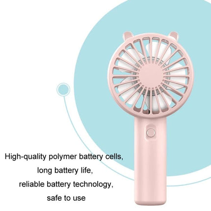 Portable Rechargeable Mini Handheld Fan with Phone Holder for Desktop Use - pink compact rechargeable fan with phone holder for desk use
