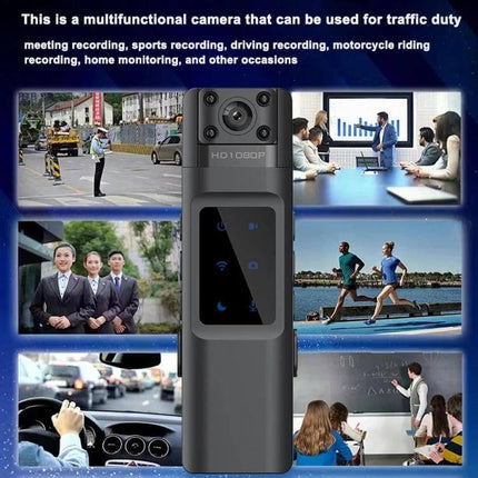 Compact Wearable Sports Camera for Action and Daily Use clip-on wide-angle wearable camera capturing hikes workouts meetings and driving footage