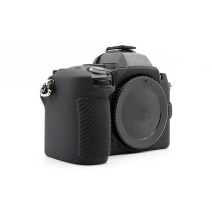 Soft Silicone Protective Case for Compact Digital Cameras with Smooth Surface – black silicone camera cover for Nikon Z50II, full access, scratch and vibration protection