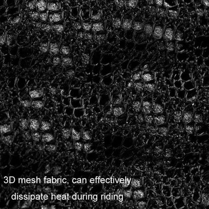 SULAITE Cycling Breathable Knee and Elbow Pad Set for Outdoor Rides breathable 3D mesh fabric close-up showing honeycomb ventilation and heat dissipation