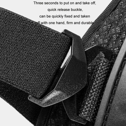 SULAITE Cycling Breathable Knee and Elbow Pad Set for Outdoor Rides quick-release buckle and adjustable strap close-up