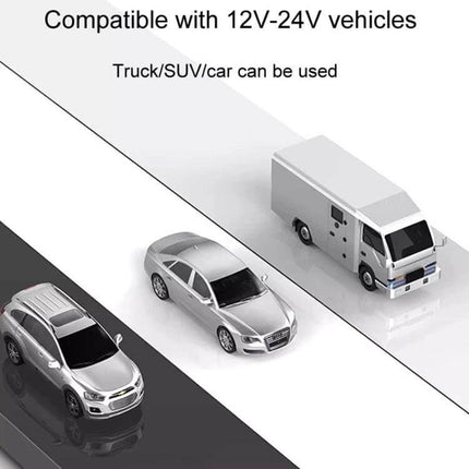 45W Rotating Car Charger With Dual Cigarette Lighter Ports compatible with 12V-24V trucks SUVs and cars, powers phones and dash cams