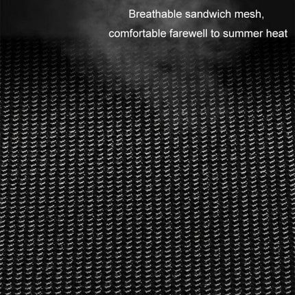 Sulaite Motorcycle Riding Breathable Anti Fall Belt Red close-up of breathable sandwich mesh fabric showing ventilation and comfort for summer use