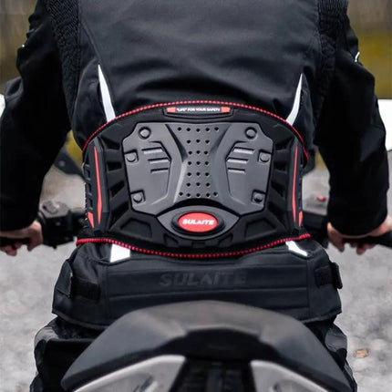Sulaite Motorcycle Riding Breathable Anti Fall Belt Red