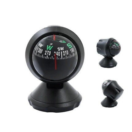Compact Guide Ball Ornament for Everyday Car Interiors magnetic dashboard compass showing cardinal directions