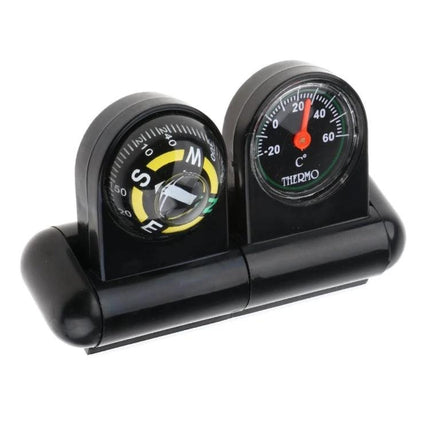 Essential Compass and Thermometer for Everyday Car Travel - dashboard compass and thermometer combo with glow-in-the-dark ring for reliable navigation