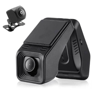Car Dash Cam with HD Night Vision and Loop Recording Feature - 170° wide angle black dash camera for day/night driving and incident documentation