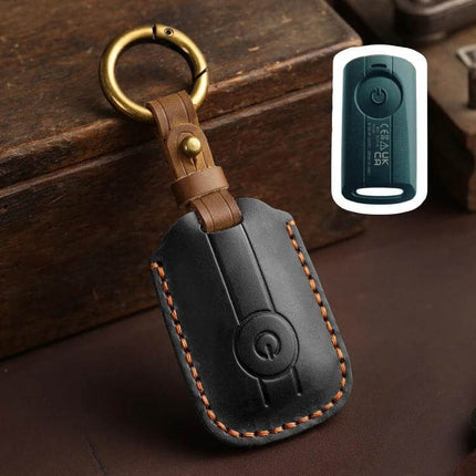 Key Cover For Motorcycle Brown Hollowed Daily Use brown cowhide hollowed key cover for Yamaha NMAX155 XMAX300 Aerox Jauns keys