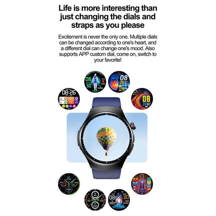 Daily Health Monitoring Watch for Everyday Wellness Activities with multiple custom dials showing heart rate, steps, blood sugar and activity tracking