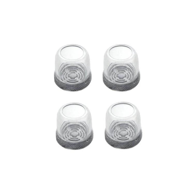 Table And Chair Leg Covers 4pc Set Non Slip Foot Protectors - clear TPE with thick felt base, non-slip chair leg caps to protect hardwood and tile floors