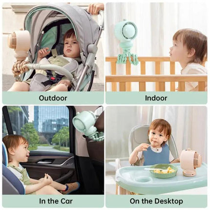Ventilateur sans pales JisuLife pour poussette, pour un rafraîchissement et une circulation d'air portables