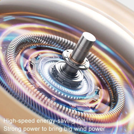 JisuLife Bladeless Stroller Fan for Portable Cooling and Air Flow - high-speed energy-saving motor close-up, strong wind power
