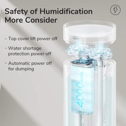 JisuLife Desktop Humidifier For Home And Office Brown