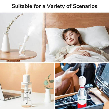 JisuLife Wireless High Mist Portable Humidifier White No Water Tank – portable no-tank humidifier for travel, desk, car, and bedroom use