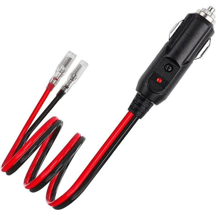Fused Cigarette Lighter Plug With Lead For Vehicles – 12V/24V plug‑and‑play cable with built‑in fuse for car heaters, coolers, inverters, CB radios