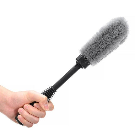 Soft Bristle Wheel Hub Cleaning Brush for Vehicle Washing - hand-held soft bristle brush for cars, trucks, motorcycles and home detail cleaning