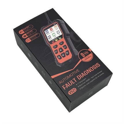 Essential Car Diagnostic Scanner for Routine Vehicle Checks - handheld OBD2 scanner in retail box for driveway engine code reading