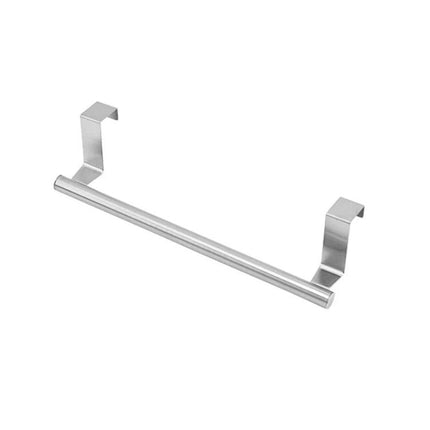 Stainless Steel Towel Rack For Kitchen Cabinet Storage - over-the-cabinet door towel bar organizer, durable stainless steel, space-saving design