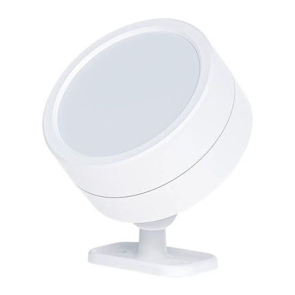 A Magnetic LED Light for Home Cabinets and Night Use - white adjustable magnetic bedside and cabinet puck light for reading and prep