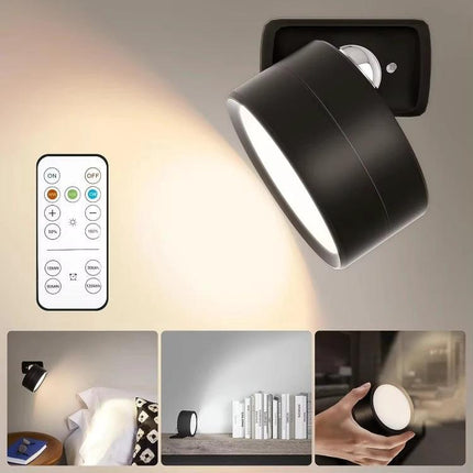 A Magnetic LED Light for Home Cabinets and Night Use - adjustable magnetic bedside and cabinet lamp for soft reading illumination