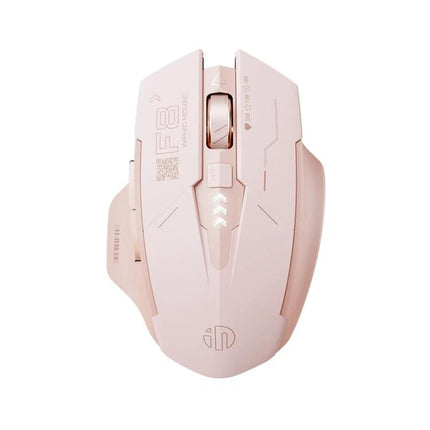 Inphic Wireless Ergonomic Gaming Mouse for Computer Tasks - rose gold wireless ergonomic mouse with adjustable DPI and contoured shape for comfort