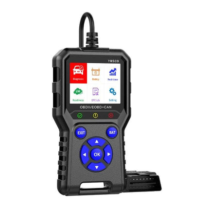 Practical Tool for Daily Car Maintenance and Roadside Checks - handheld OBD2 scanner with screen and buttons for reading engine fault codes