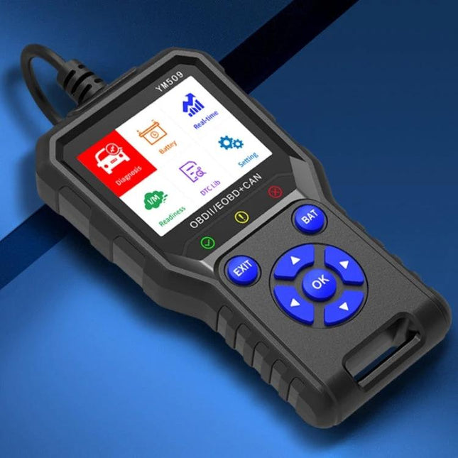 Practical Tool for Daily Car Maintenance and Roadside Checks OBD2 scanner with color screen and navigation buttons for quick engine diagnostics