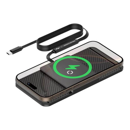 Car Wireless Charger Mat Anti Slip Silicone For Armrest on car armrest with phone charging and USB-C cable