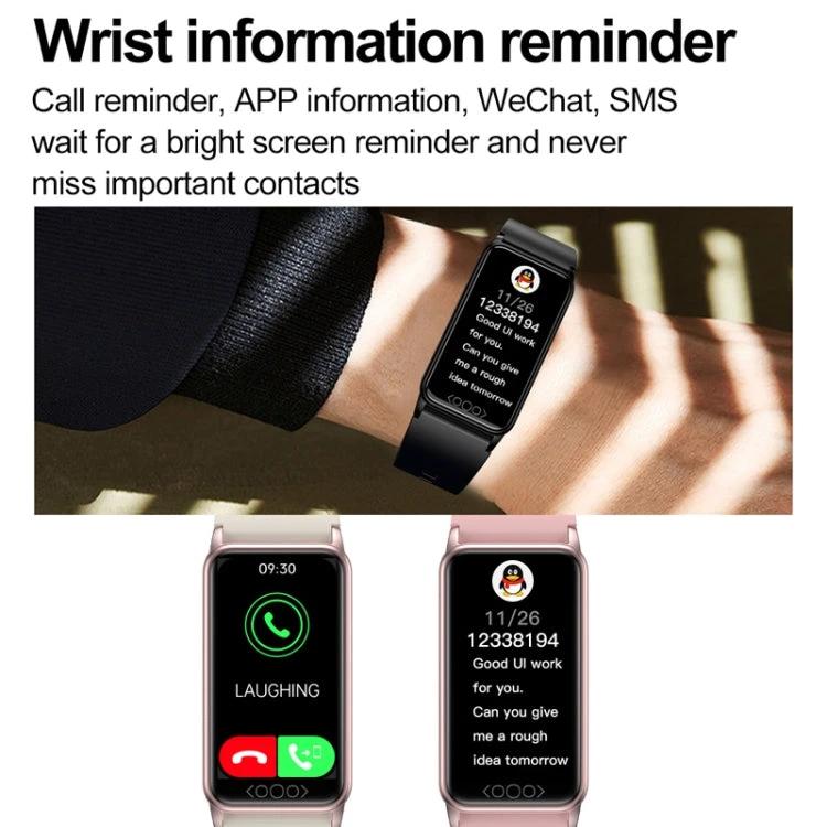 Essential Daily Health Tracker Bracelet for Active Lifestyles wrist notification showing call and message reminders, heart rate and oxygen monitoring display