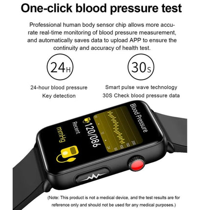Watch for Everyday Health Monitoring and Daily Activities - smartwatch showing one-click blood pressure test and heart rate display