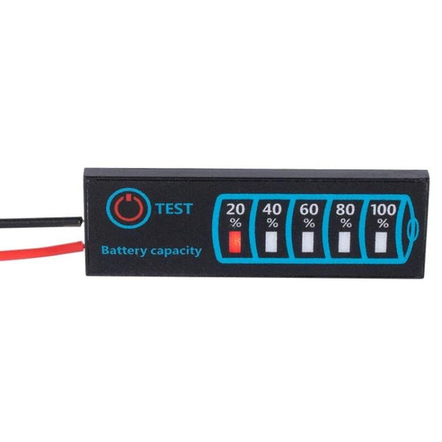 LED Display Board for Monitoring Battery Voltage and Electricity compact panel showing 20-100% indicators for DIY battery checks