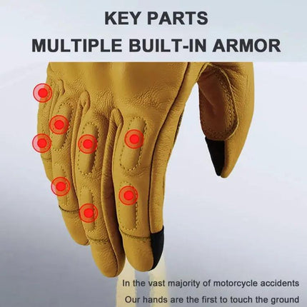 Motorcycle Riding Gloves Anti Fall Full Finger Breathable