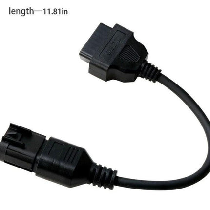 AERMOTOR Tool for Daily Car Maintenance and Troubleshooting black OBD2 adapter cable showing male and female connectors